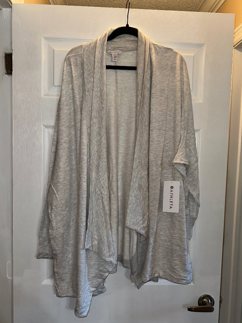 Athleta Pranayama Restore Wrap 3X Light Grey Heather NWT